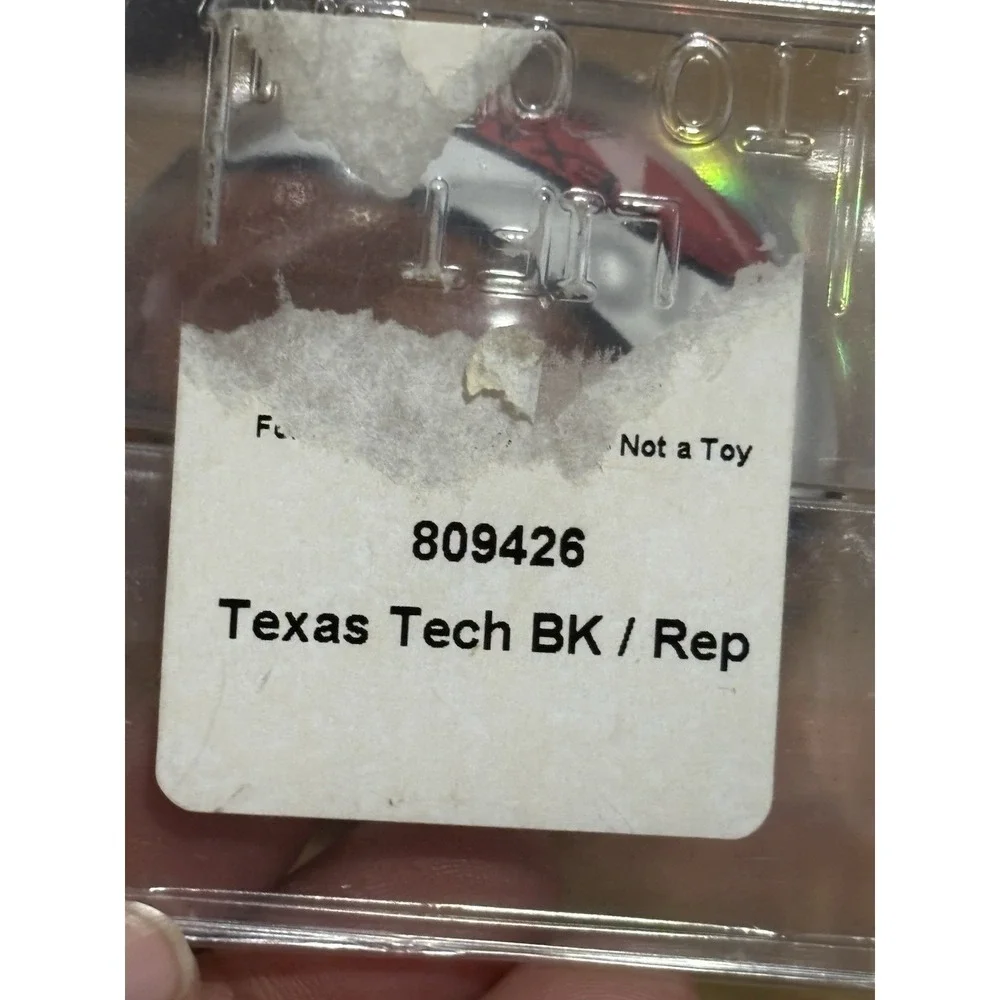 Texas Tech Red Raiders Basketball Ornament Display Box w/ Hologram COA